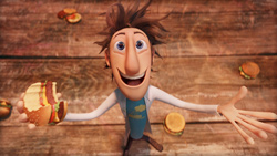 Flint Lockwood, voiced by Bill Hader
