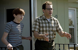 Larry with his son Danny (Aaron Wolff)