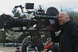 Hillcoat shoots a scene