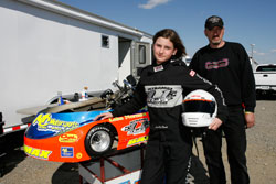 Annabeth Barnes with father Darren