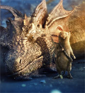 Eustace in his dragon phase, with Reep