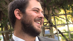 Rabbi Yerachmiel Shapiro, about to perform his first wedding