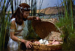 Fraser Heston as the infant Moses