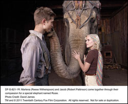 Jacob makes eyes at Marlena, elephant makes nose at Jacob