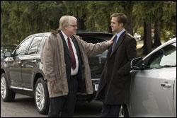 Philip Seymour Hoffman (left) as Paul Zara