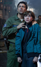 Courtney with Kyle Chandler, who plays his dad