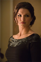 Gina Carano as Mallory, the glam version …