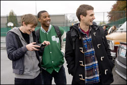 Andrew, Steve (Michael B. Jordan), and Matt get a kick out of their powers