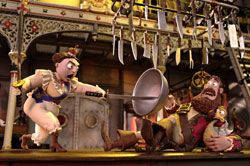 Queen Victoria (Imelda Staunton) keeps the Captain at bay