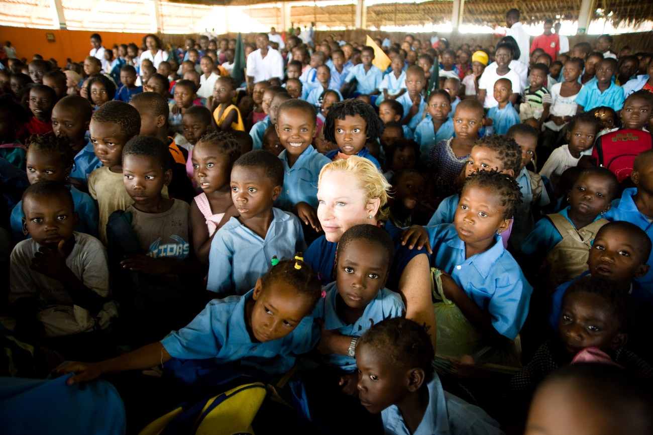 During worship time, when she is not speaking from the stage, Baker can usually be found near the front of the crowd among the children.