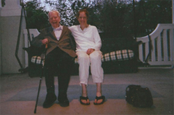 Hallie Foote and her late father