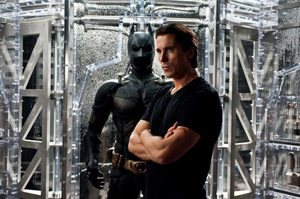 Christian Bale as Bruce Wayne and Batman