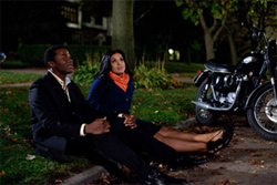 Derek Luke as Stix, here with Sparkle