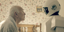 Frank has a word with Robot