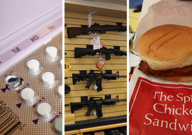 Contraceptives, Guns, Chicken: Top Newsmakers of 2012