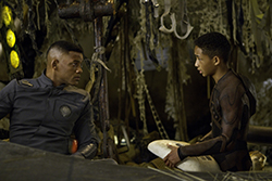 Will Smith and Jaden Smith in After Earth.