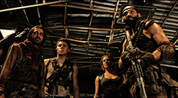 Jordi Mollà, Katee Sackhoff, Raoul Trujillo, Dave Bautista, and Nolan Gerard Funk in RIDDICK