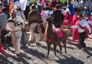 Traditional Aymara ceremony in Copacabana, Bolivia (2010).