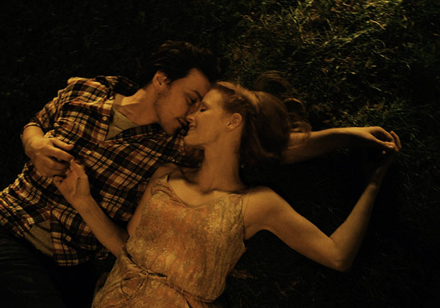 Jessica Chastain and James McAvoy in The Disappearance of Elanor Rigby: Him and Her