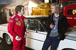 Chris Hemsworth and Daniel Bruhl in Rush