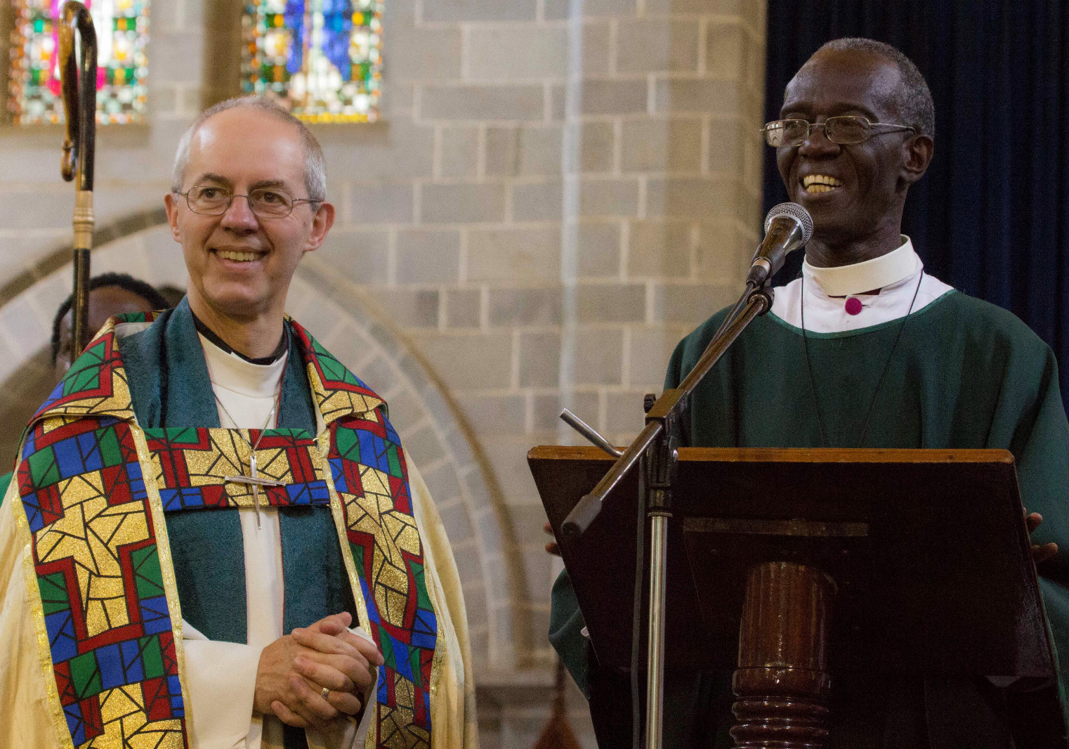 Archbishop Justin Welby and Archbishop Eliud Wabukala, on the eve of GAFCON.