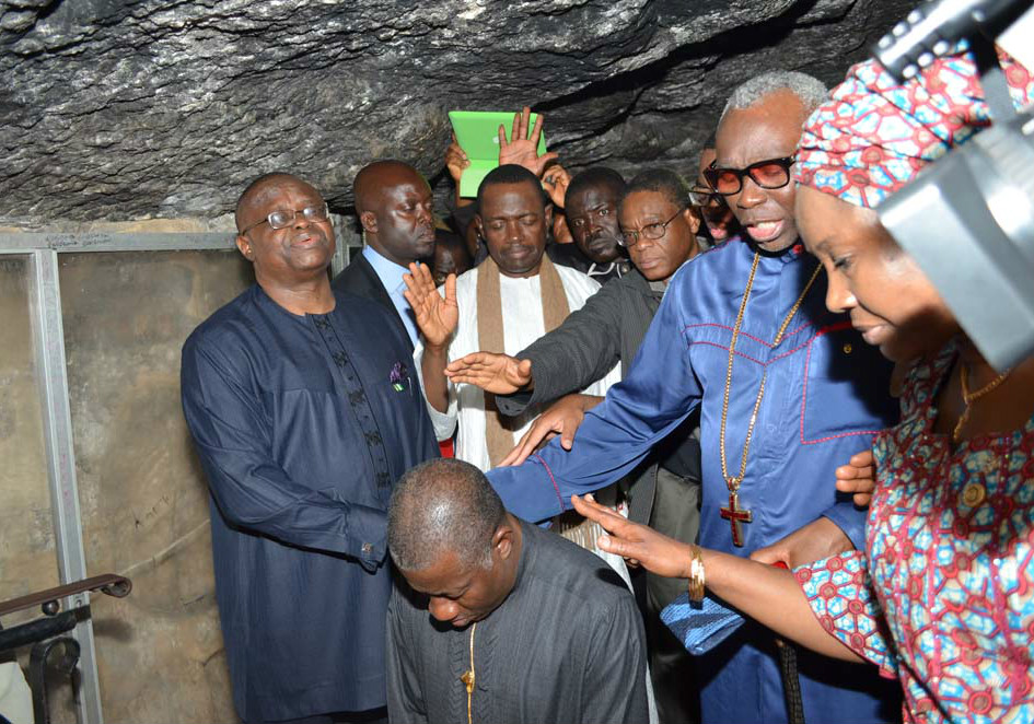 President Goodluck Jonathan on pilgrimage in Israel.