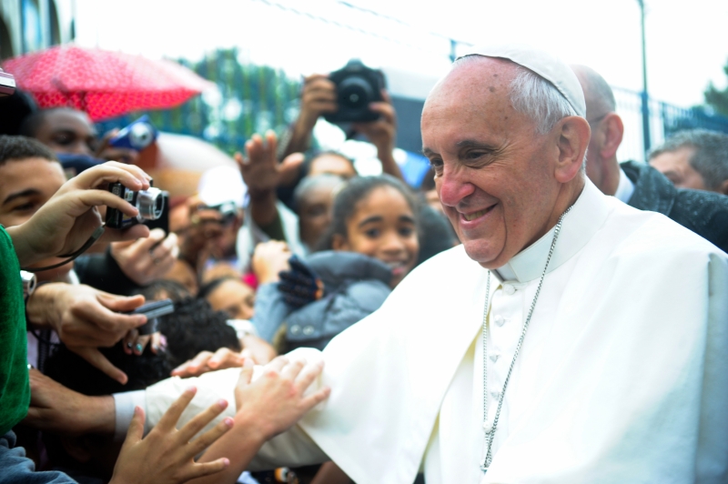 Pope Francis in Varginha, Brazil, in July 2013.