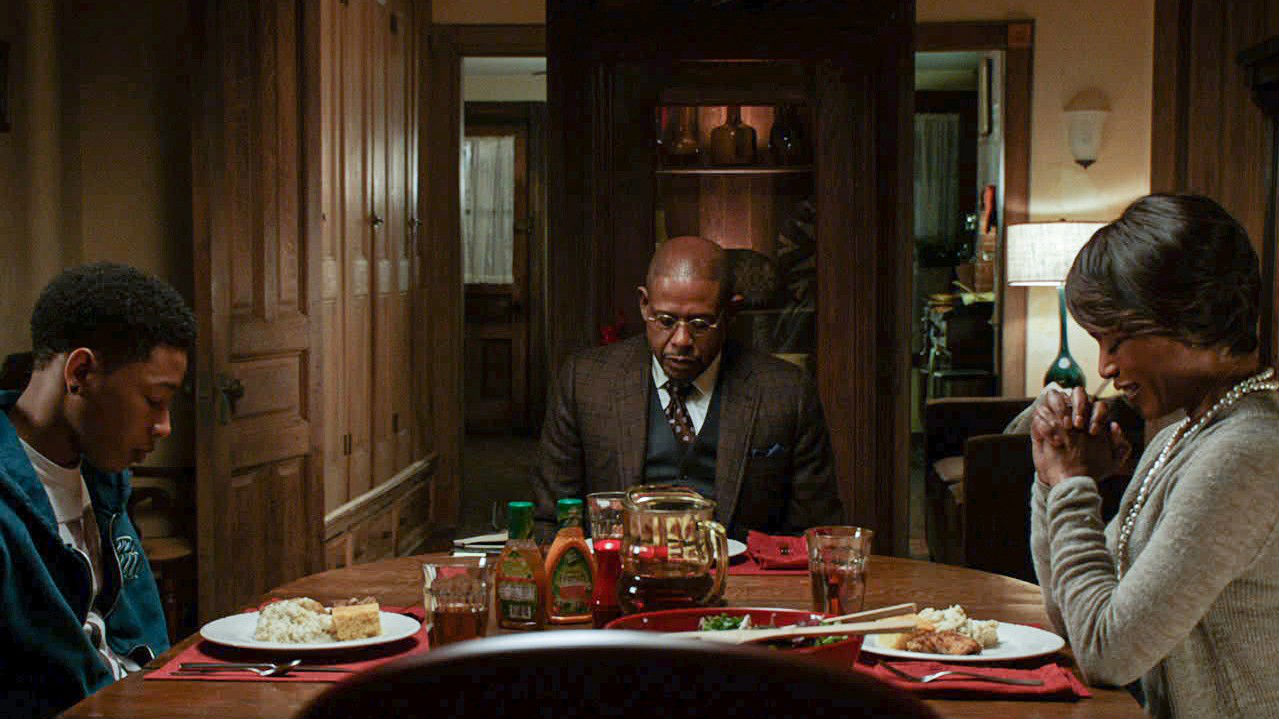 Angela Bassett, Forest Whitaker and Jacob Latimore in Black Nativity