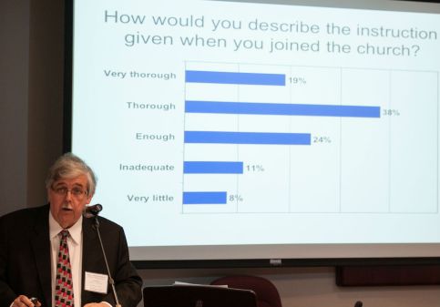 Adventist Researcher Monte Sahlin presents data on church retention.