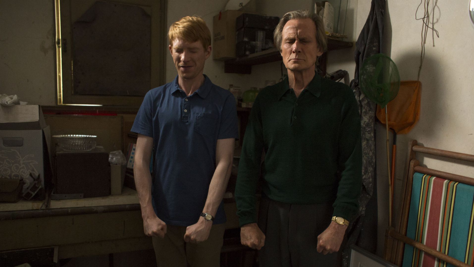 Domhnal Gleeson and Bill Nighy in 'About Time'