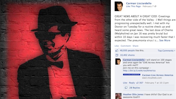 Carman's cure announcement