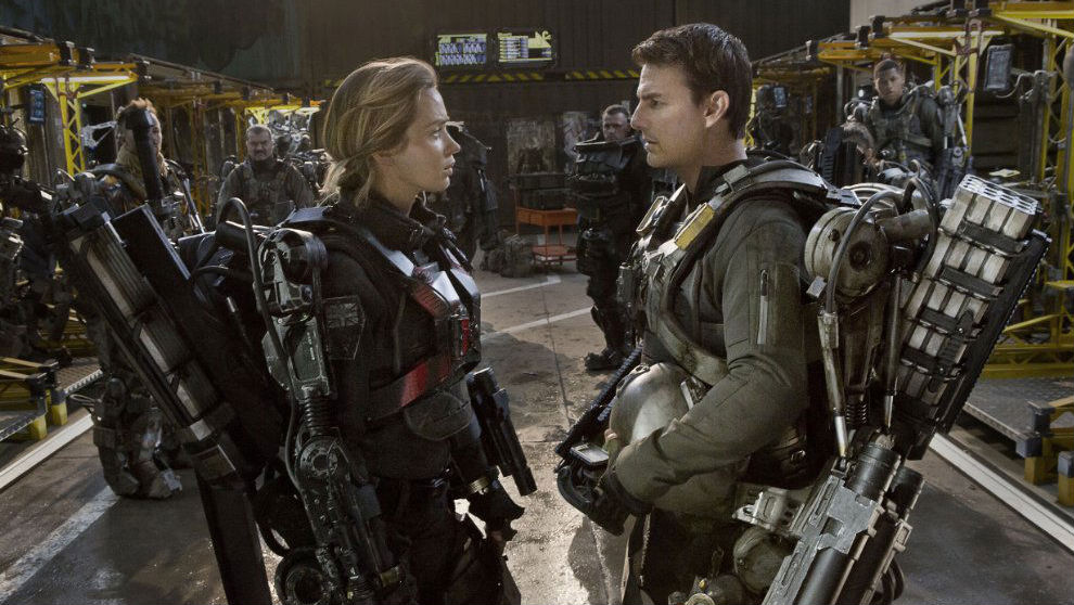 Emily Blunt and Tom Cruise in 'Edge of Tomorrow'
