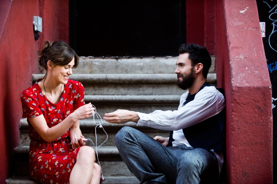 Keira Knightley and Adam Levine in 'Begin Again'