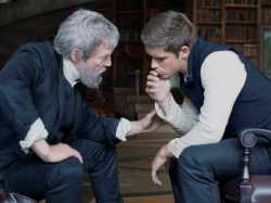 Jeff Bridges and Brenton Thwaites in 'The Giver'