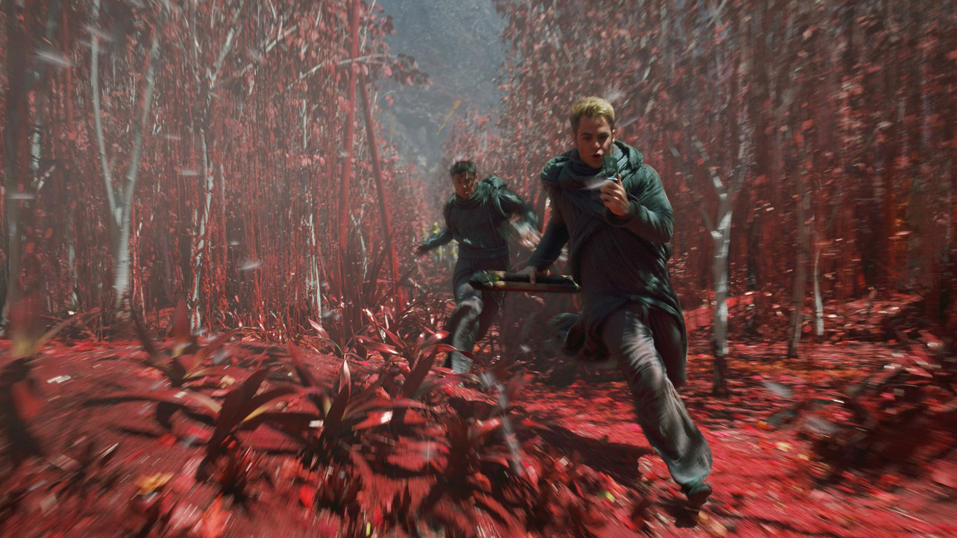 Karl Urban and Chris Pine in 'Star Trek Into Darkness'