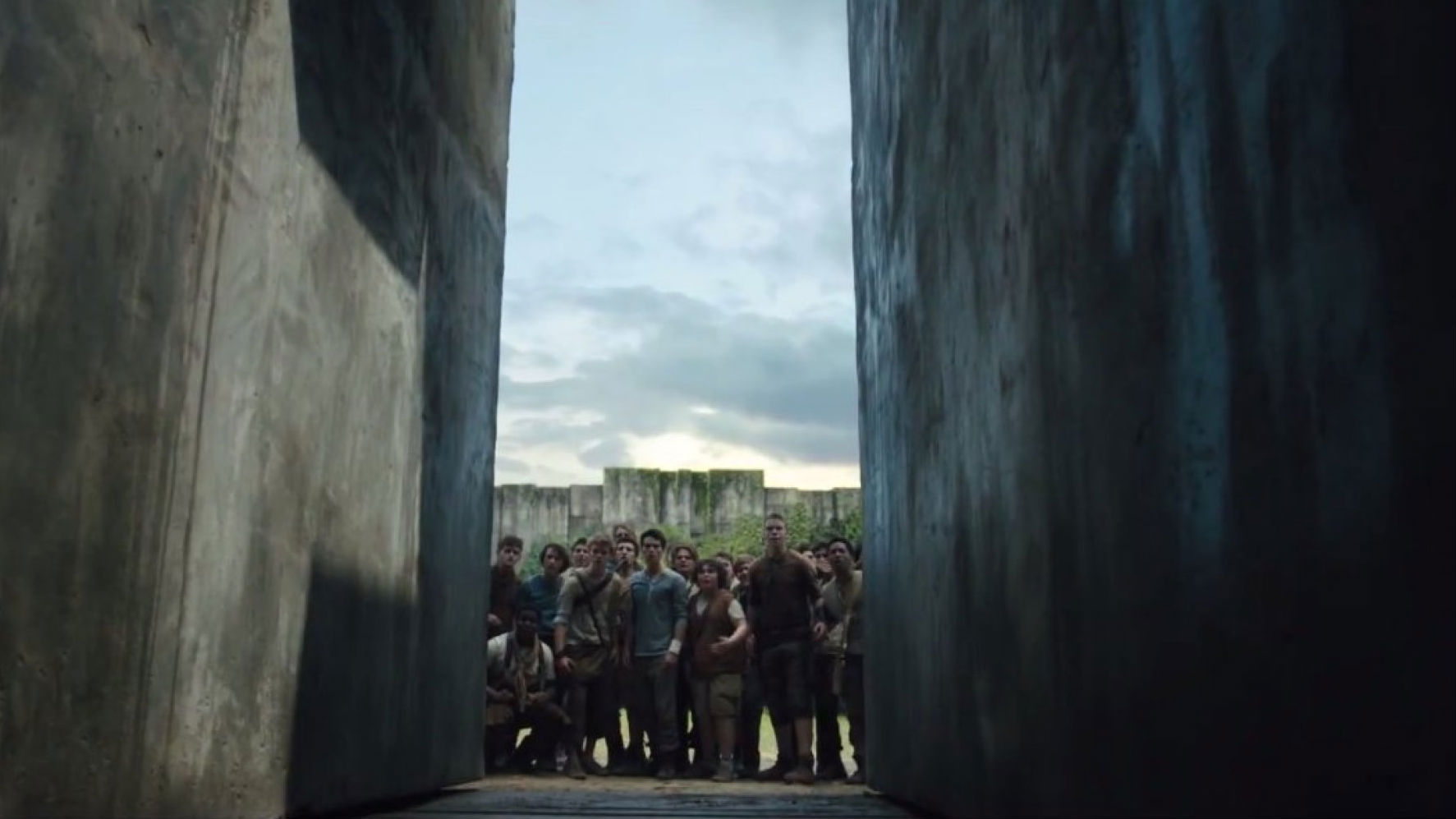 Thomas Brodie-Sangster, Will Poulter and Dylan O'Brien in 'The Maze Runner'