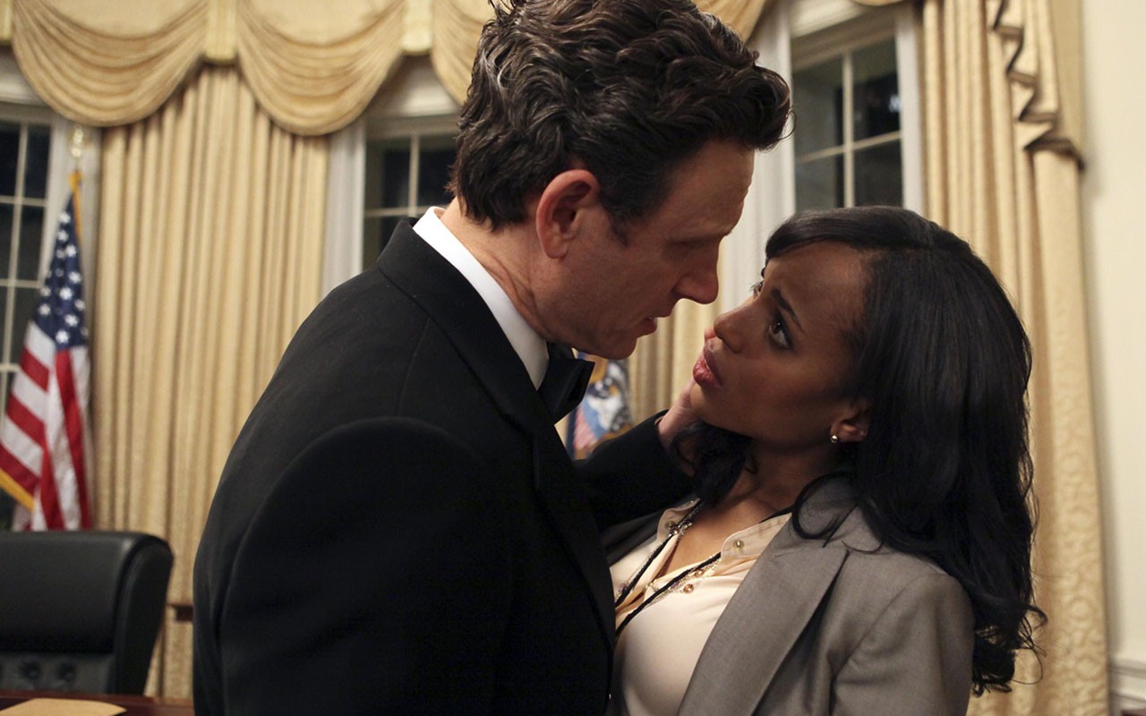 Tony Goldwyn and Kerry Washington in 'Scandal'