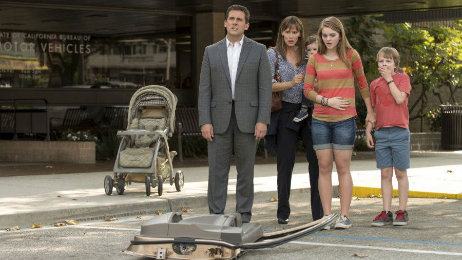 Jennifer Garner, Steve Carell, Kerris Dorsey, Ed Oxenbould, Emily Cooper and Zoey Vargas in 'Alexander and the Terrible, Horrible, No Good, Very Bad Day'