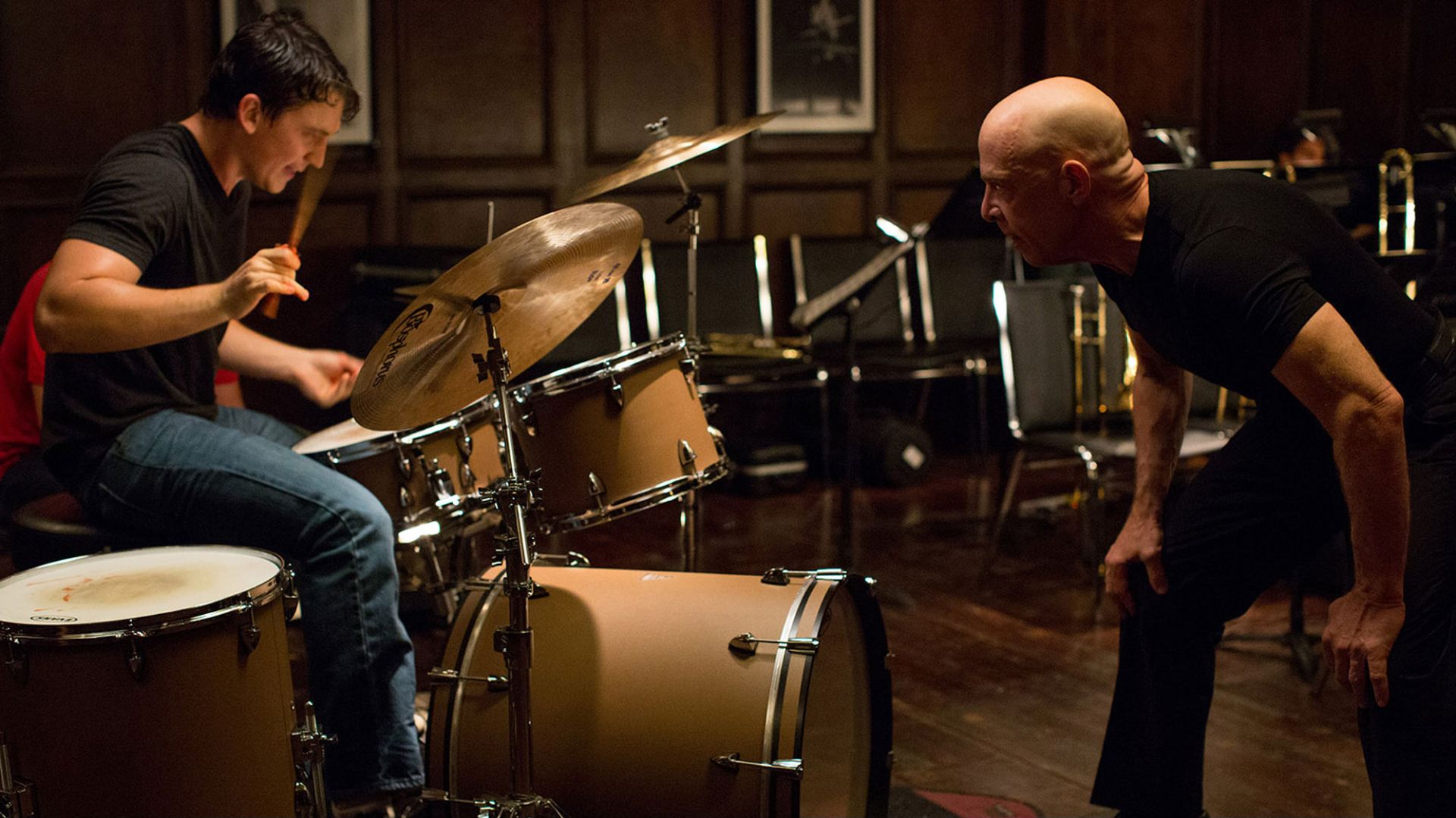 Miles Teller and J.K. Simmons in 'Whiplash'