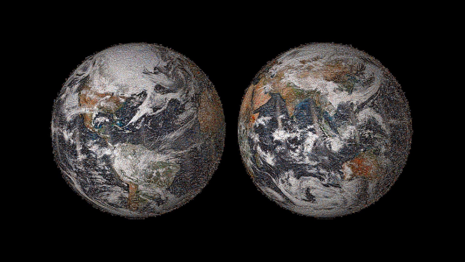 Global Selfie mosaic, hosted by GigaPan, made with 36,422 individual images that were posted to social media sites on or around Earth Day, April 22, 2014.