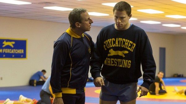 Steve Carell and Channing Tatum in 'Foxcatcher'