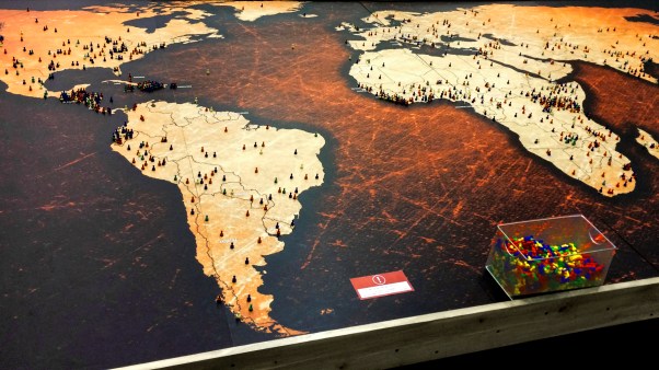 Attendees at this month's MedicalMissions.com conference marked this map with where they serve.