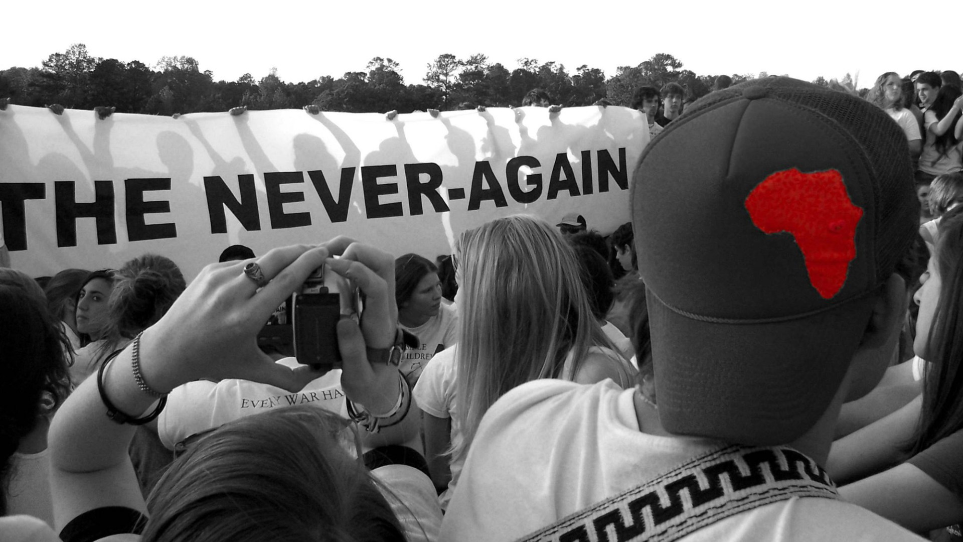 A 2007 Invisible Children rally.