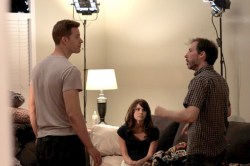 Paul Harrill on the set of 'Something, Anything'