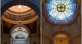 The state capitol rotundas of Utah and Indiana.