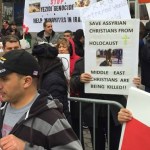 In New York, Iraqi Christians and Yazidis stage a protest against ISIL's slaughter of innocent civilians.