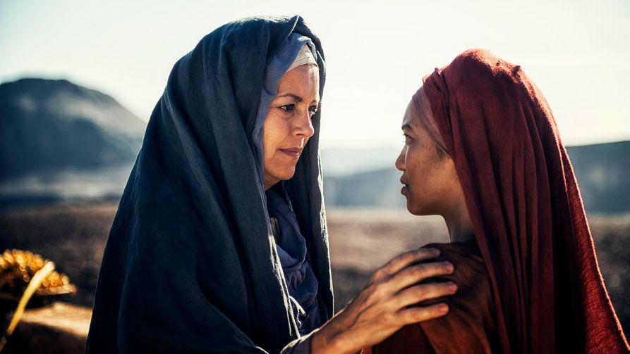 Mary (Greta Scacchi) and Mary Magdalene (Chipo Chung) in 'A.D. The Bible Continues'