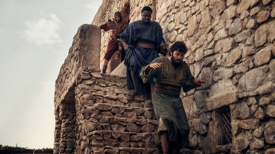 Matthew (Pedro Lloyd Gardiner) and John (Babou Ceesay) in 'A.D. The Bible Continues'