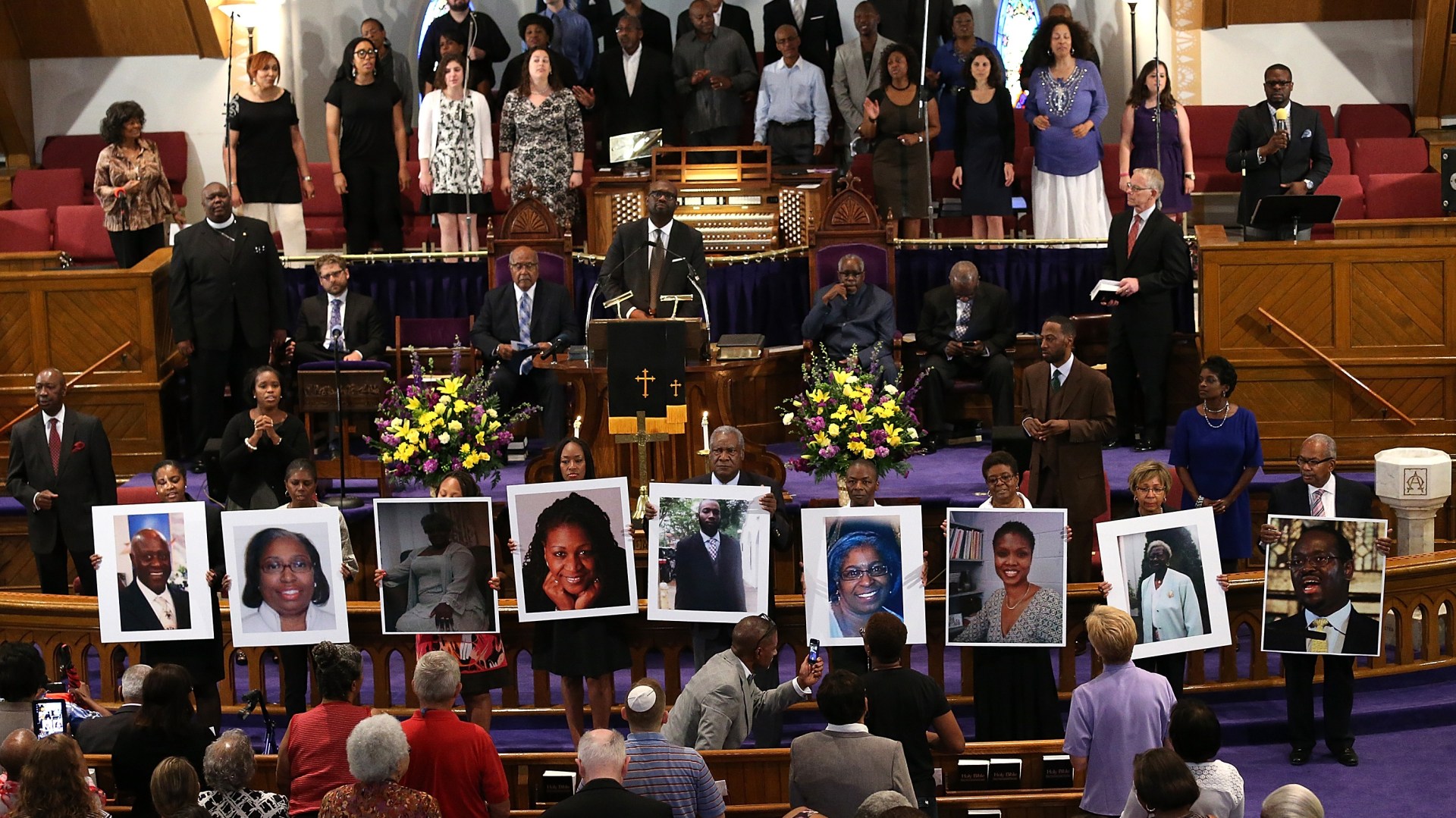 Vigil Held For Victims Of Charleston Church Shooting