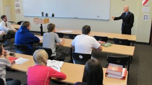 Students at Valor Christian High School in Highlands Ranch, Colorado, which will no longer be eligible to accept government vouchers.